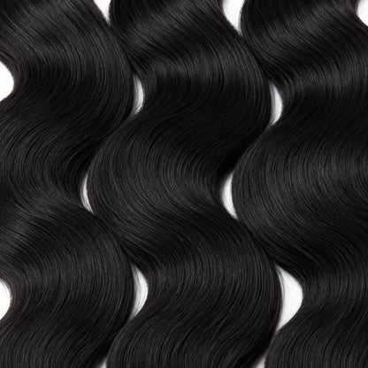 Jet Black Body Wave Human Hair Bundle Deal