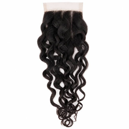 Spanish Wave 4x4 Transparent Lace Closure
