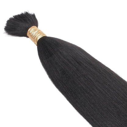 Yaki Straight Bulk Human Hair Extensions