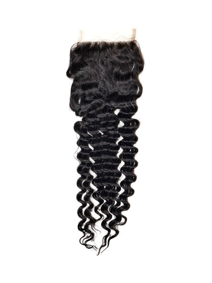 Deep Wave 4x4 Transparent Lace Closure