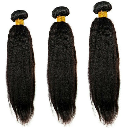 Kinky Straight Human Hair Bundle Deal