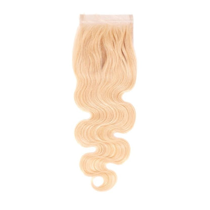 Blonde Body Wave 4x4 Transparent Lace Closure