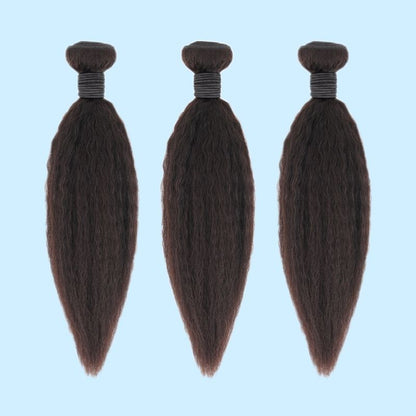 Kinky Straight Human Hair Bundle Deal